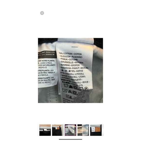 Levi's Premium Womens Sz 31 High Loose Flare Leg Trainwreck Black Denim Jeans - Picture 7 of 12